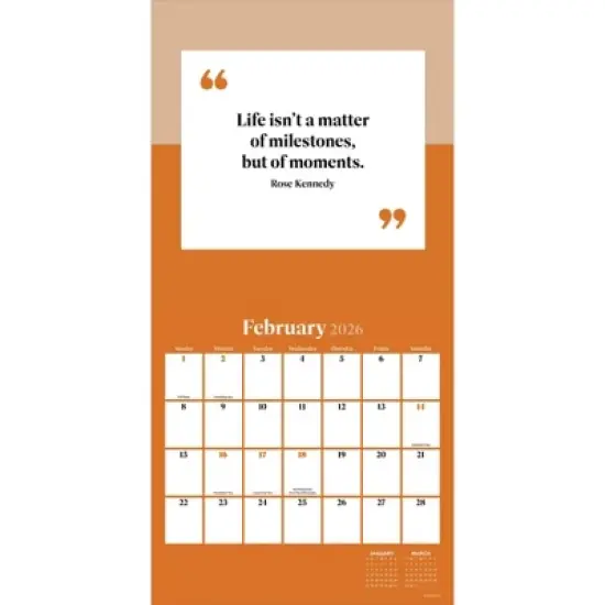 TF Publishing 13.5"x14.5" 2026 Inspire Wall Calendar image {5}