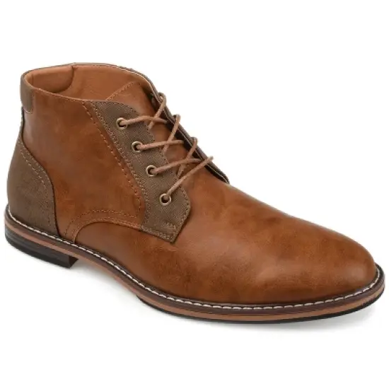 Vance Co. Medium and Wide Width Mens Franco Tru Comfort Foam Lace-up Round Toe Chukka Boot image {10}