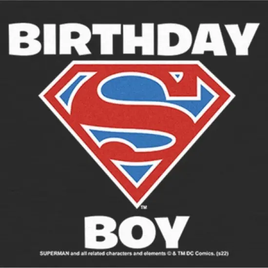 Infant's Superman Birthday Boy Logo Onesie image {1}