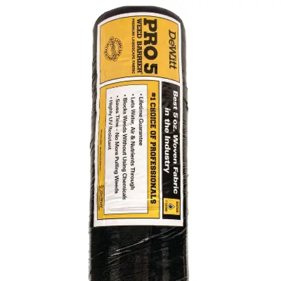 DeWitt Weed Barrier Pro 5 Ounce Landscape Ground Cover Fabric, 12 x 250 Ft image {3}