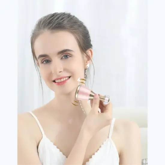 Prospera ML007 Gold Magnetic Facial Massager- Orange Color image {1}