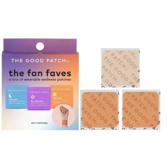 The Good Patch Fan Faves Set Plant-Based Vegan Wellness Patch - 3ct image {8}