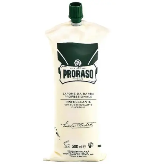 Proraso Professional Refreshing Shaving Cream (17.5 oz XXL Refill Size) with Menthol and Eucalyptus Oil image {3}