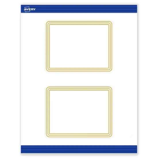 Avery 4.25" x 5.5" Cards, Gold Multi-Lined Border, 20 ct image {9}