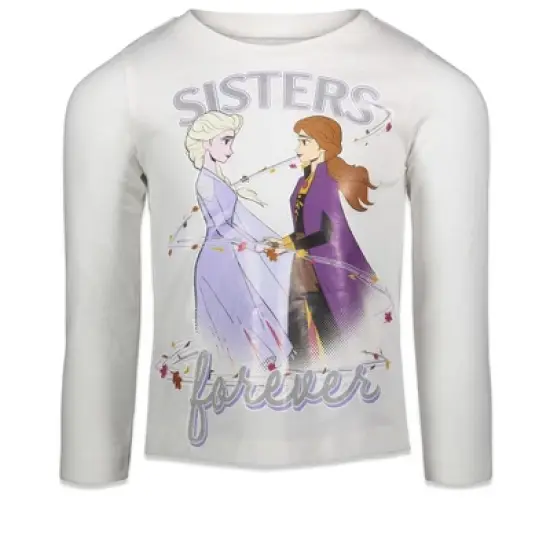 Disney Frozen Elsa Princess Anna Girls 3 Pack Graphic T-Shirts Toddler image {4}