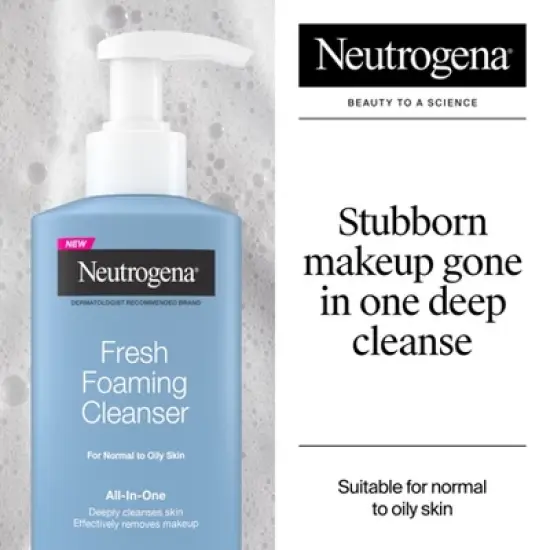 Neutrogena Fresh Foaming All-in-One Cleanser - 8.5 fl oz image {10}