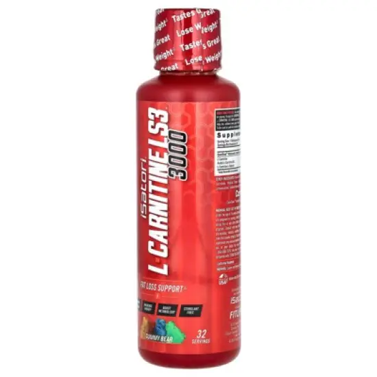 Isatori L-Carnitine LS3 3000, Gummy Bear, 3,000 mg, 16 fl oz (480 ml) image {2}