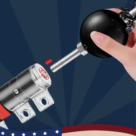 Yescom upgraded 20 Ft Telescopic Aluminum Lightweight Flag Pole Kit with Eagle & Ball Topper Outdoor Yard Residential Black image {4}