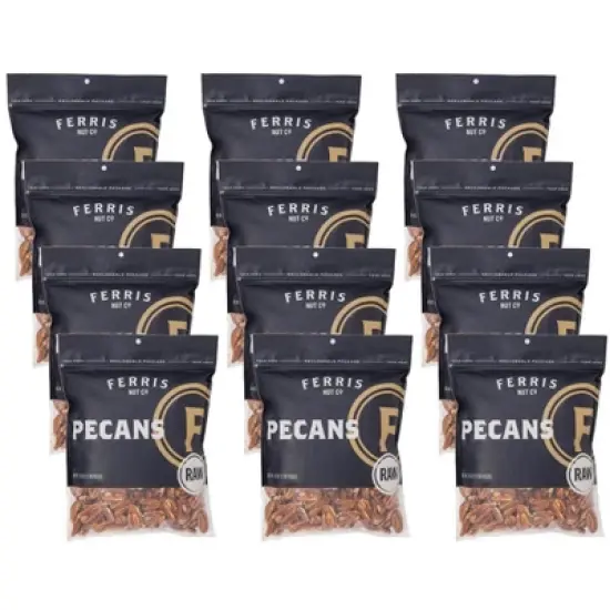 Ferris Nut Co. Raw Pecans - Case of 12/16 oz image {2}