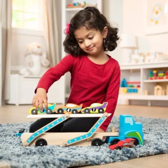 Melissa & Doug Mega Race-Car Carrier image {5}