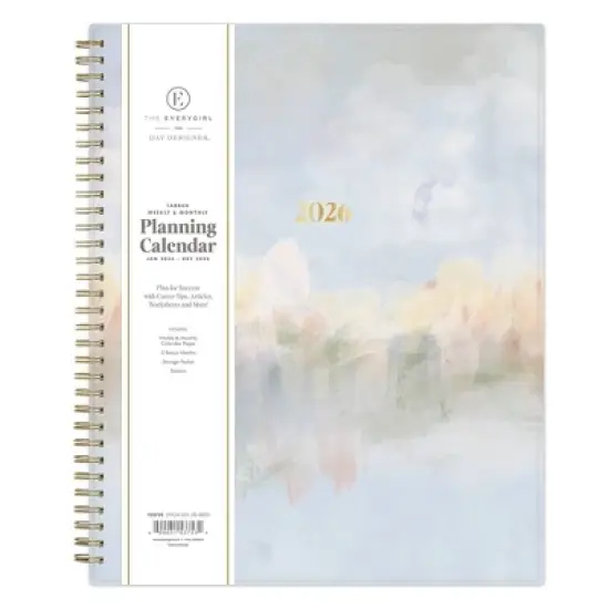 Blue Sky The Everygirl Weekly/Monthly Planning Calendar 8.5"x11" Rhine image {2}