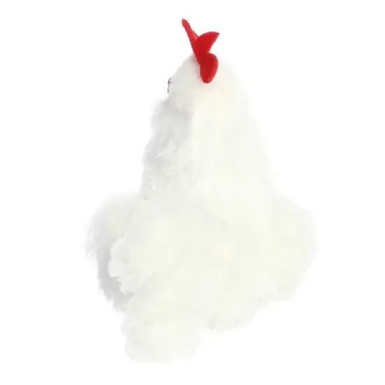 Aurora Small Chicken Mini Flopsie Adorable Stuffed Animal White 8" image {3}