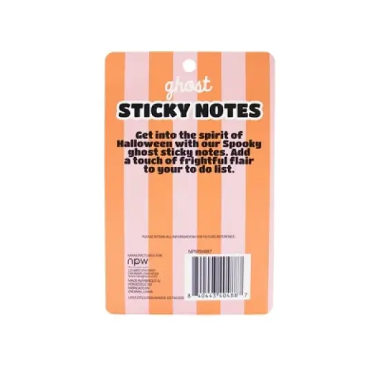 NPW Halloween Ghost Sticky Notes image {1}