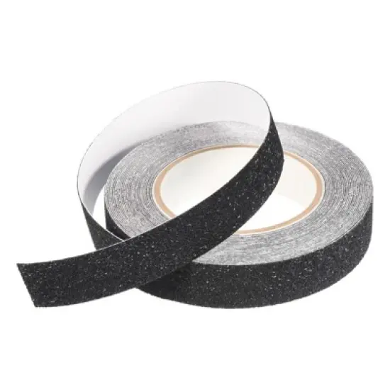 Unique Bargains Anti Slip Grip Non-Slip Traction Tape Frosted for Stair Black 1"x32.8ft image {2}