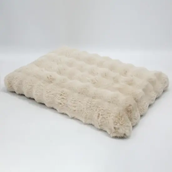 Artloge Plush Pet Bed Washable Dog Mat Crate Bed Anti-Slip Kennel Mattress Deluxe Sleeping Mat for Puppy & Large Dogs with Removable Cover image {7}