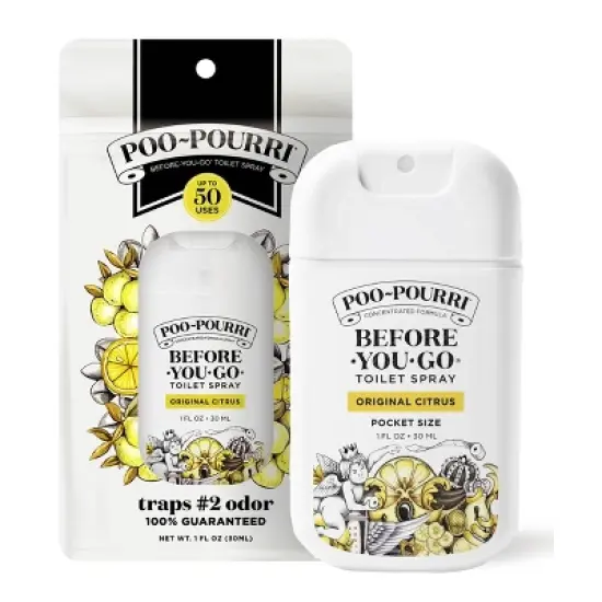 Poo-Pourri Pocket Spray Air Freshener - Original Citrus - 1 fl oz image {9}
