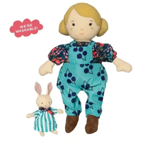 Manhattan Toy Playdate Friends Ollie Machine Washable and Dryer Safe 14 Inch Doll with Companion Stuffed Animal image {8}