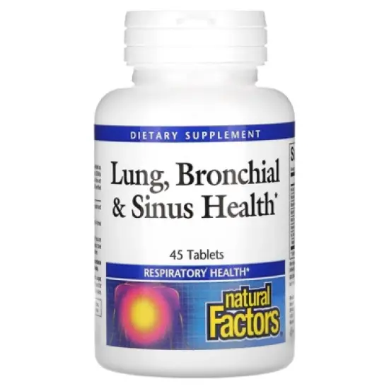 Natural Factors Lung, Bronchial & Sinus Health, 45 Tablets image {4}
