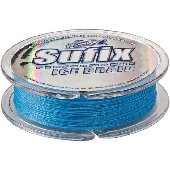 Sufix 75 Yard Performance Ice Braid Fishing Line - Glacier Blue image {2}