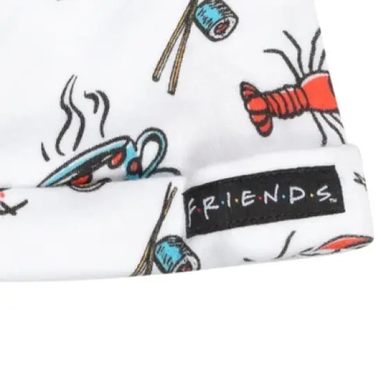 FRIENDS Bodysuit Pants and Hat 3 Piece Outfit Set Black  image {5}