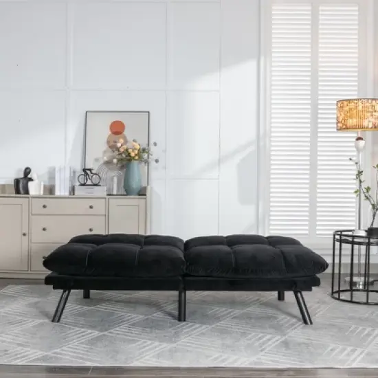 Airsurfer Modern Convertible Sofa Bed &uml;C Folding Sleeper Couch with Pillow-Top Tufted Cushions and Adjustable Backrest for Living Room image {2}