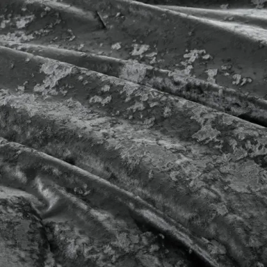 Intelligent Design King/California King Arabella Crushed Velvet Faux Shearling Reversible Comforter Set Black: 3 Piece Bedding Set, Hypoallergenic image {5}