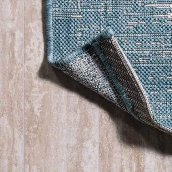 Scandi Minimalist Border Indoor/Outdoor Area Rug  - JONATHAN Y image {6}