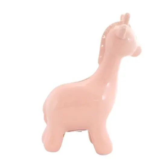 Bank Pink Large  Giraffe  -  One Giraffe Bank 9.5 Inches -  Money Saving  -  3562Pk  -  Ceramic  -  Pink image {2}