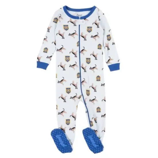 Leveret Footed Sleeper Cotton Boys Pajamas image {16}