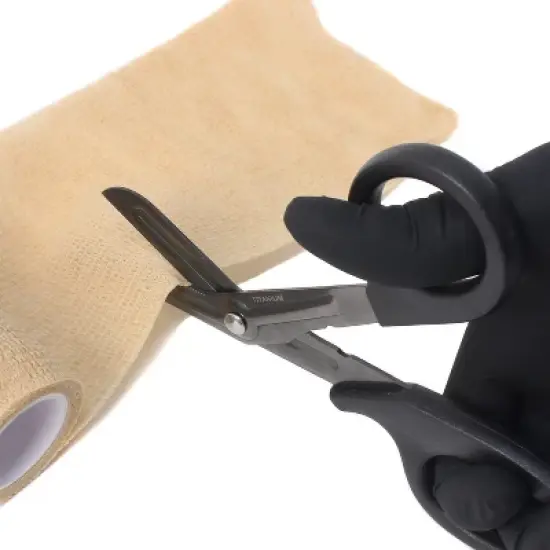 Titanium Bonded Bent Bandage Shears 7" image {1}