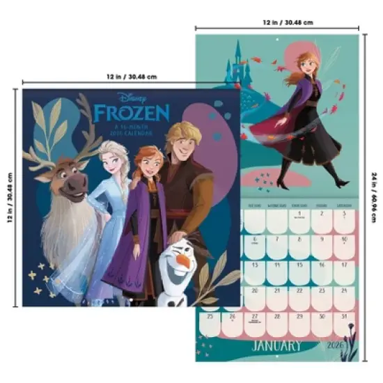 Disney 2026 Frozen 12"x12" Wall Calendar image {6}