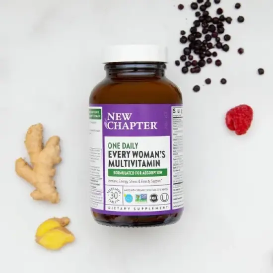New Chapter Every Women's One Daily for Immune, Beauty + Energy Support Multivitamin Tablets - 30ct image {4}