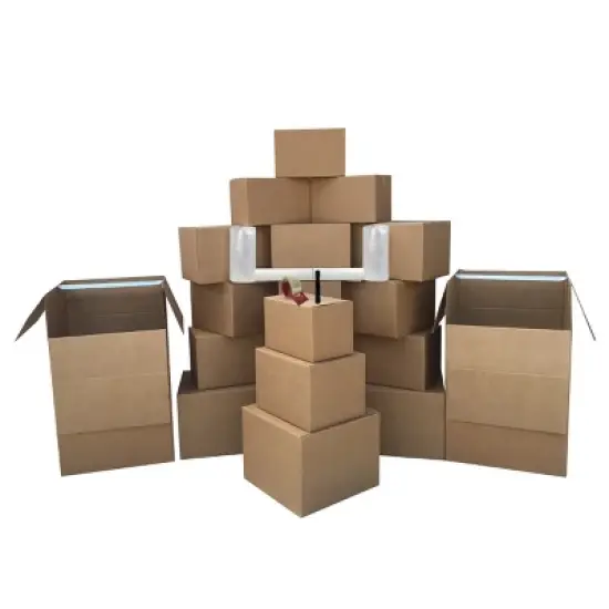 UBMOVE 2 Room Wardrobe Kit-2 with 20 Moving Boxes plus Packing Supplies image {3}