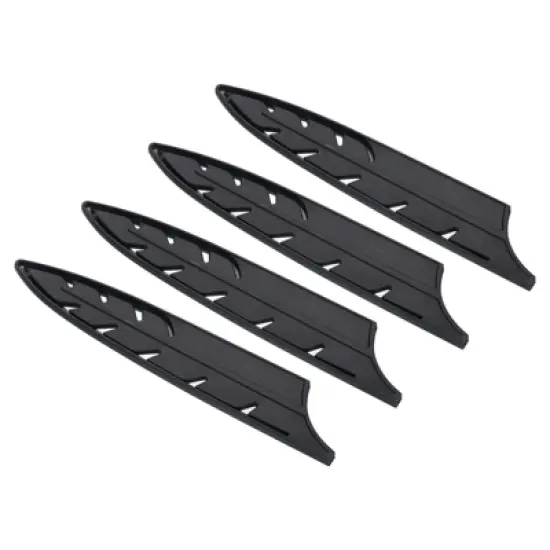 Unique Bargains Edge Guard Blade Protector Plastic 8" Carving Knife Sleeves Black image {6}