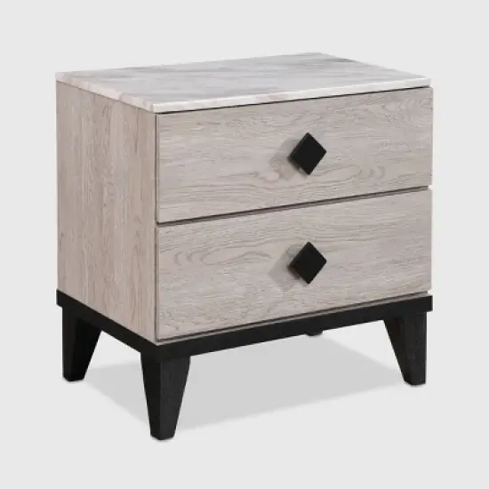 Micah 2 Drawer Nightstand - Adore Decor image {8}