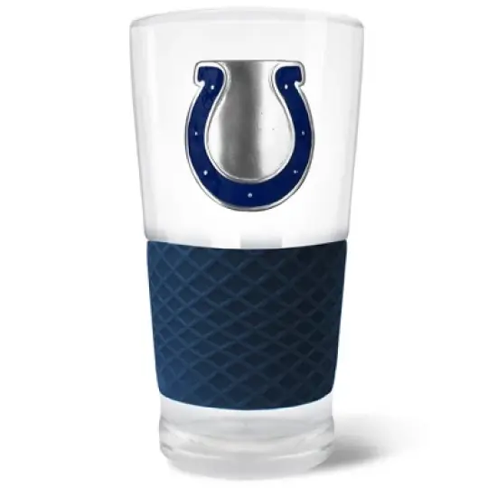 NFL Indianapolis Colts 22oz Pilsner Glass with Silicone Grip image {3}