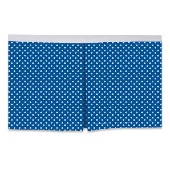  Bacati - Pin Dots Crib/Toddler Bed Skirt - Blue image {2}