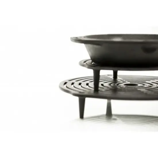 Petromax Cast Iron Stack Grate for Dutch Ovens, Prevent Bottom Burning, Evenly Distribute Heat, Place Directly in Campfire or Table as a Trivet, 11" image {4}