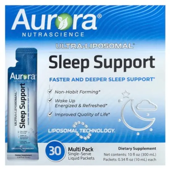 Aurora Nutrascience Ultra-Liposomal&reg;, Sleep Support, 30 Packets, 0.34 fl oz (10 ml) Each image {5}
