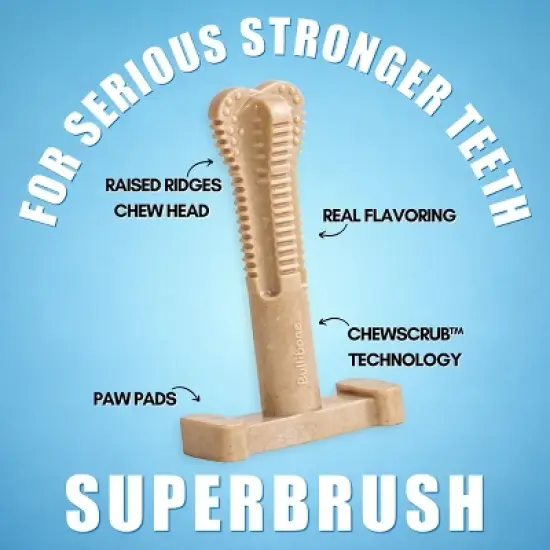 Bullibone Superbrush Chew Toy for Large Dogs image {2}