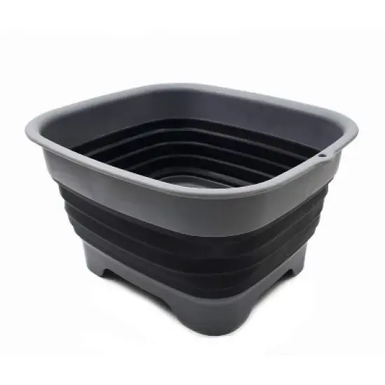 SAMMART 9.1L (2.4Gallon) Collapsible Dishpan with Draining Plug image {17}