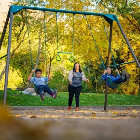 Lifetime Playset 10' Swing Set - Earthtone image {9}