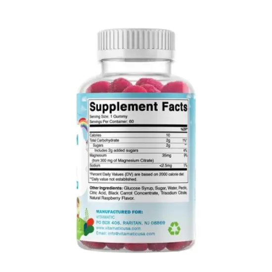 Kids Magnesium 35mg 60 Gummies image {8}