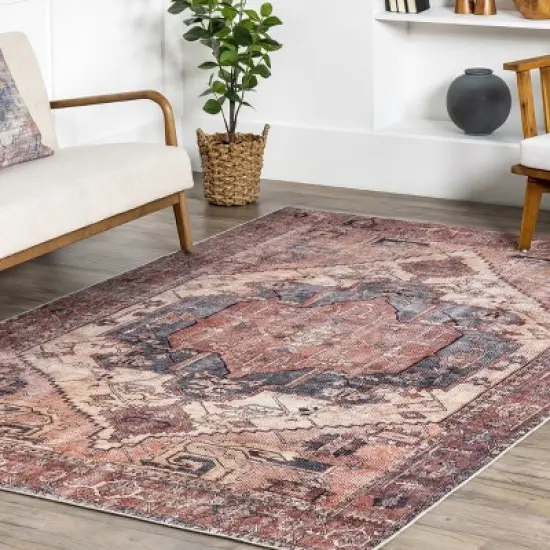 nuLOOM Leslie Transitional Printed Area Rug image {8}