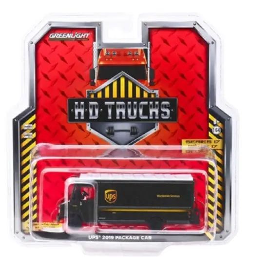 2019 Package Car Dark Brown "UPS" (United Parcel Service) "H.D. Trucks" Series 17 1/64 Diecast Model by Greenlight image {2}