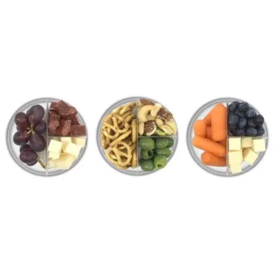 SnapLock Snack Stack Food Storage Container - Clear - 3pk image {1}