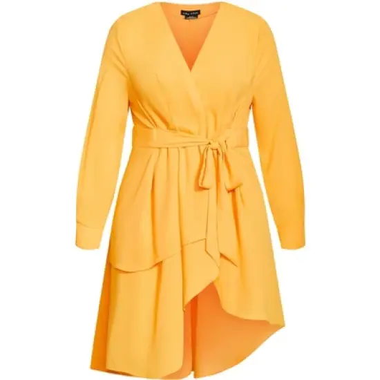 Women's Plus Size Shibara Top  - Gold | CITY CHIC image {2}