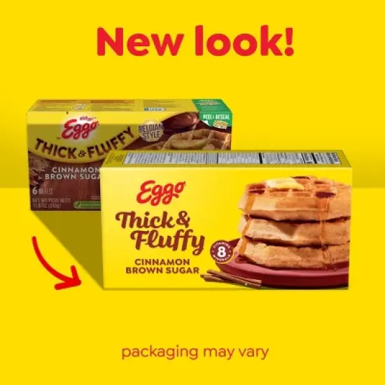Eggo Thick and Fluffy Frozen Waffles Cinnamon Brown Sugar - 11.6oz/6ct image {1}