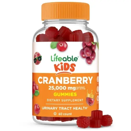 Lifeable - Cranberry - Kids - 60 Gummies image {8}