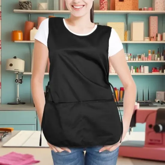 Dalix Cobbler Apron 2 Pockets Smock Regular 28.5" x 18.5" image {3}